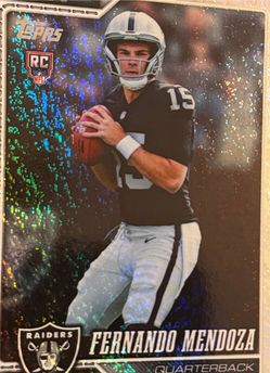 Topps Fernando Mendoza Raiders RC Holofoil