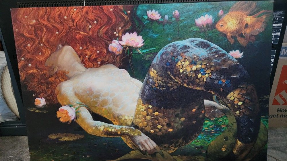 Mermaid Canvas Painting