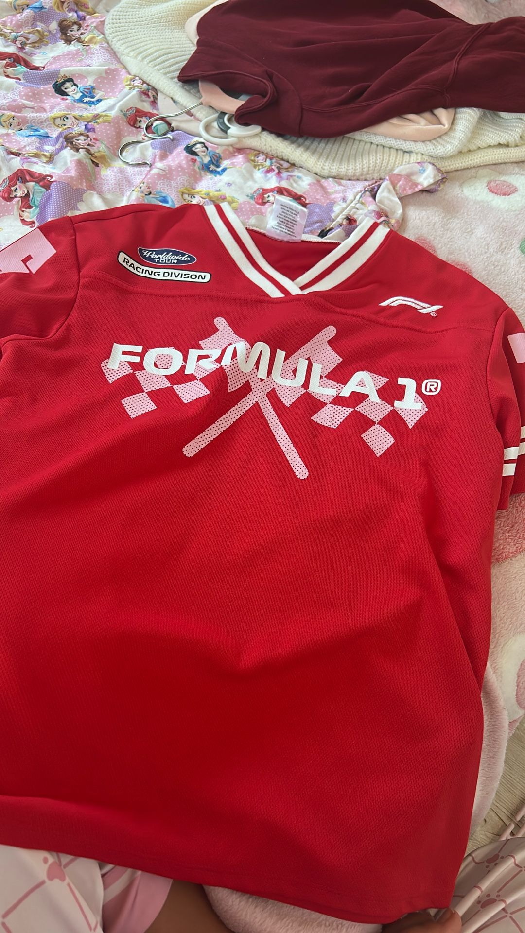 Red Jersey Woman Size Small