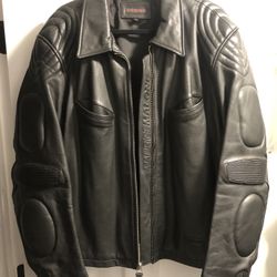 Maurice Malone Black Leather Jacket