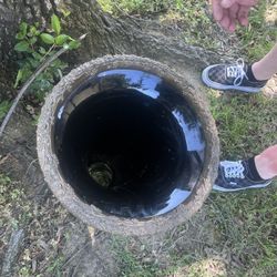 It's about 2 1/2 feet tall, heavy and real brass