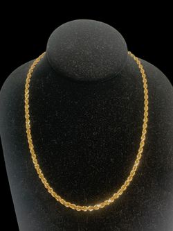 18" 3MM Gold rope chain #32232