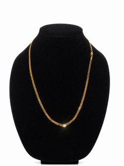 24” 18K Gold Filled Mariner Link Necklace – Classic Italian-Inspired Chain for Men & Women