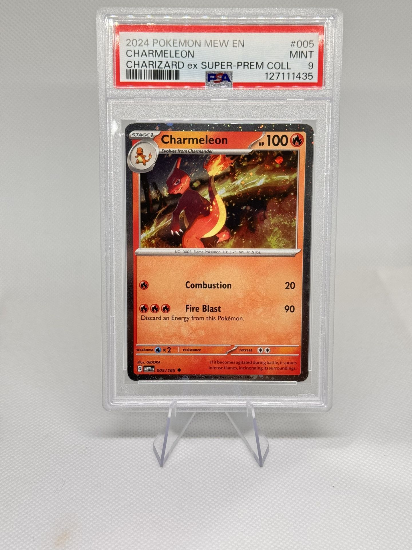 2024 Charmeleon 005/165 P Charizard Ex Premium Collection Holo PSA 9