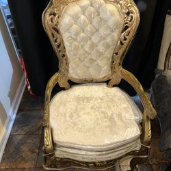 Vintage Chair Protected With Cover 