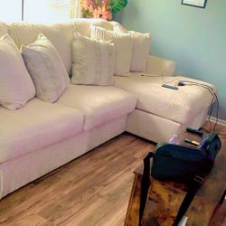 Sectional And Center Table