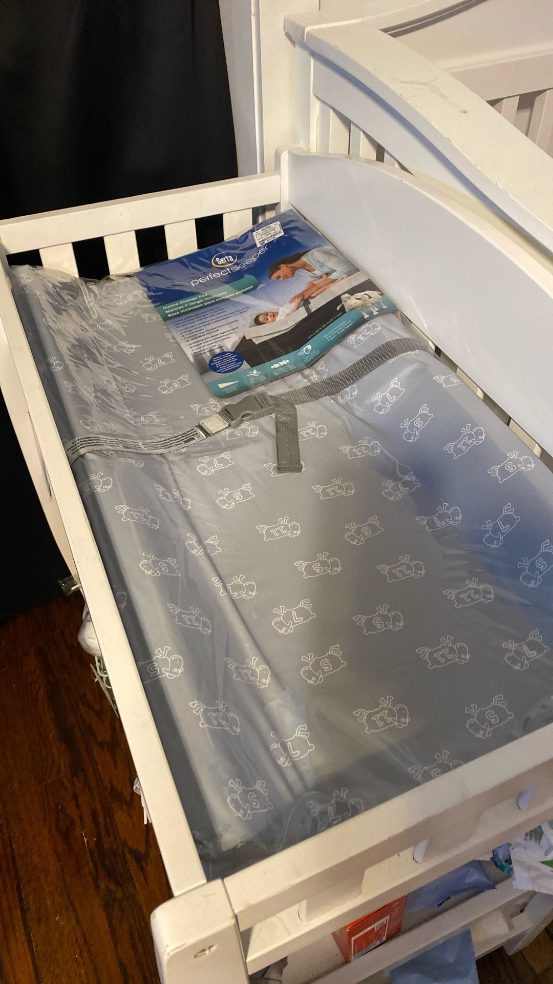 White Wood Changing Table