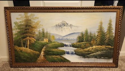 Oil Painting With Frame 52x29