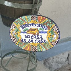 Ceramic Front Door Plate 