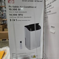14000 BTU Portable Air Conditioners with Remote Control, 3-in-1 Free Standing Cooling AC Unit with Fan & Dehumidifier, Cools Room up to 700 sq.ft,