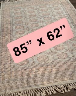 Boho Area Rug with Fringe 85x62