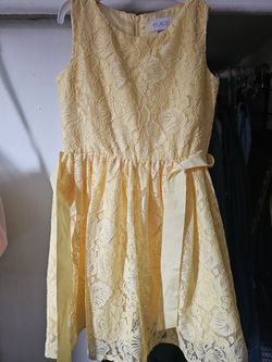 New With out tags little girls school aged  yellow spring dress easter chuldrens place size 8 vestido de Nina nuevo Amarillo tamanio 8