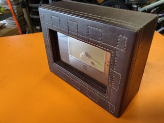 Vintage leather clock