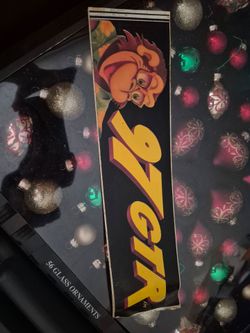 Vintage 1980s WGTR 97 GTR Miami Radio Bumper Sticker Monkey Mascot Rock