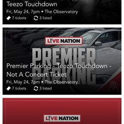 Teezo Touchdown Concert Tickets 