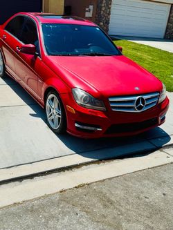 Mercedes-Benz C-Class Red Sedan
