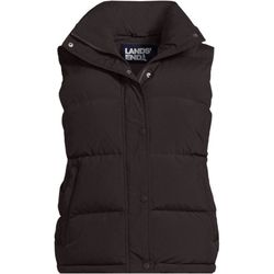 Lands' End Women's Max 600 Down Puffer Vest - Small - Rich Brown