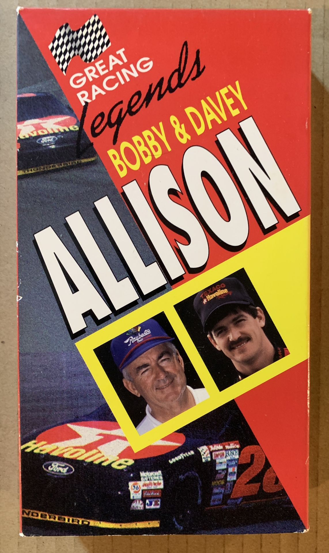 Bobby & Davey Allison - NASCAR - Great Racing Legends VHS Tape