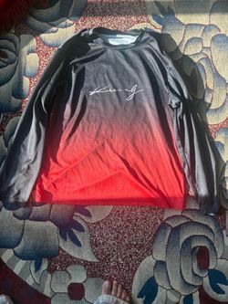 King Script Long Sleeve Ombre Shirt