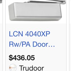 LCN 4040 XP Door Closers Aluminum