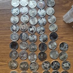 (54) Oz OF .999 Silver Rounds Variations Of Rounds All .999 Silver