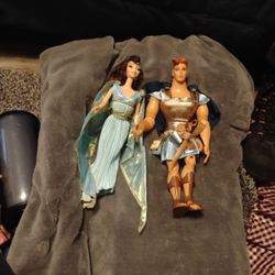 Disney Vintage Hercules And Magara Dolls