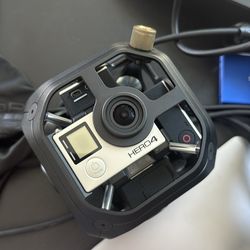 6 Go pro hero 4 plus sphere and case