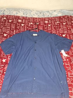 Old Navy blue button down shirt