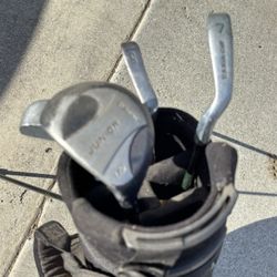 Left-Handed And Right Handed Jr Golf Clubs With Bags
