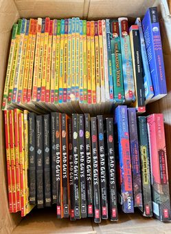 Huge Lot of 54 Kids Chapter Books – Geronimo Stilton, Bad Guys, Last Kids on Earth & More!