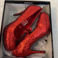 Red Sparkly Heels 