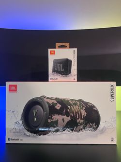 JBL Xtreme 3 Portable Bluetooth Speaker (Camo) – Factory Sealed + FREE JBL Go Essential 2