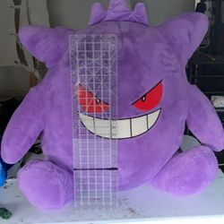 Giant 2.7 ft Gengar Plush - Excellent Condition