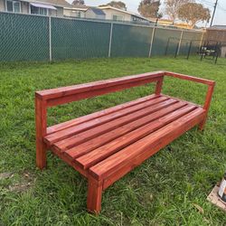 New Handcrafted Patio Bench