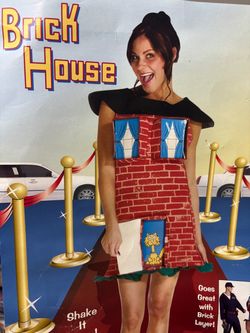 New, Rare Hard to Find Novelty Adult Brick House Costume. Fits women size 6-12