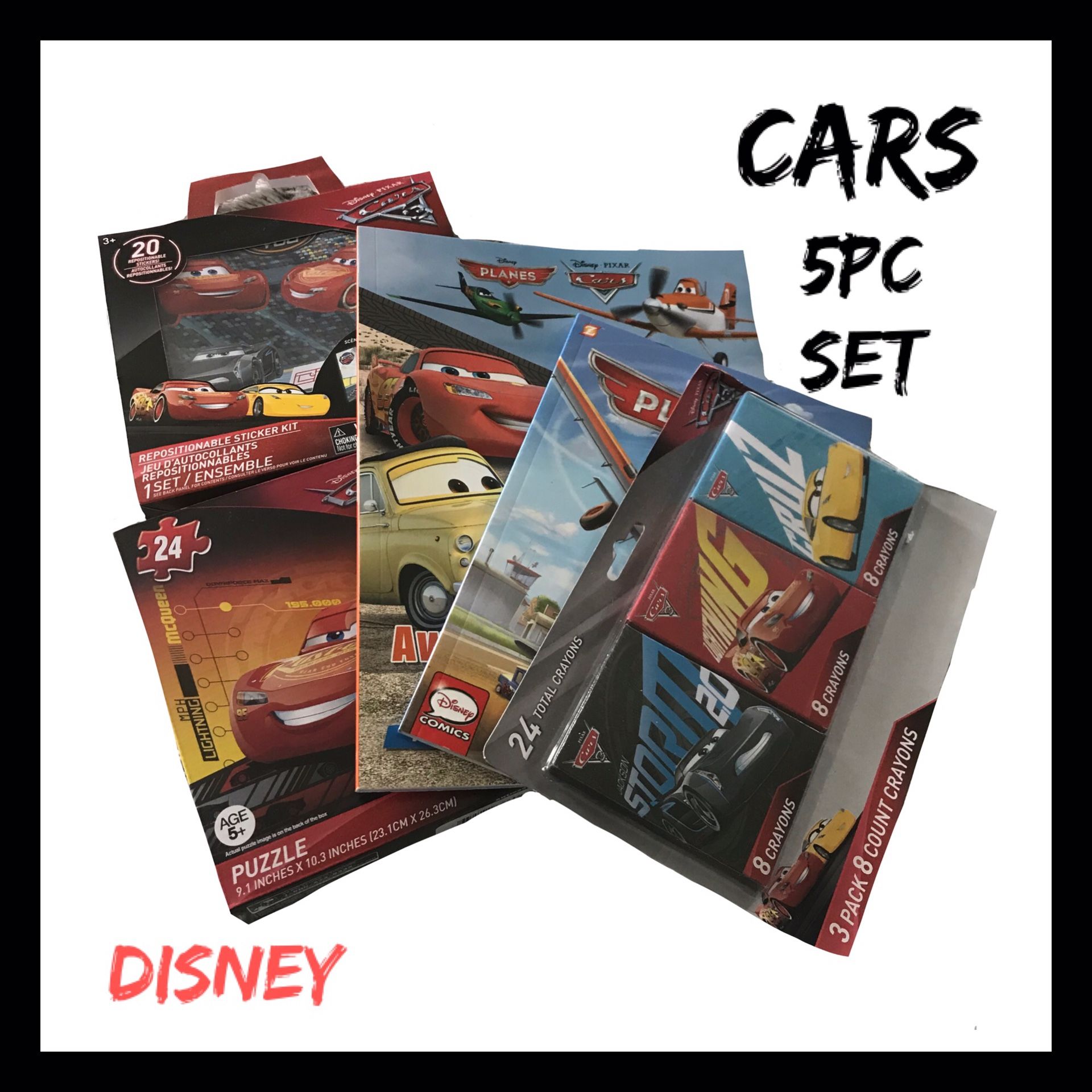 NWT Disney Cars 5Pc Gift Set