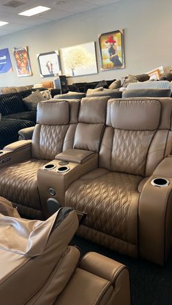 Super loaded power Recliners massage lights chargers music and more storage cupholders etc was $4599