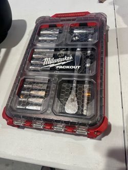 Milwaukee packout metric 3/8 ratchet set