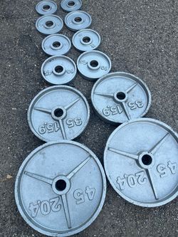 Olympic Weight Plate Set 205lbs