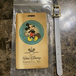 Walt Disney Travel Co. Mickey Mouse Travel Luggage Tag