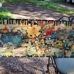 Austin Texas Theme Table Art Collage [LOCAL A7RTIST HAND MADE]