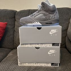 Size 10 and 11.5 Jordan 5 Wolf Grey new