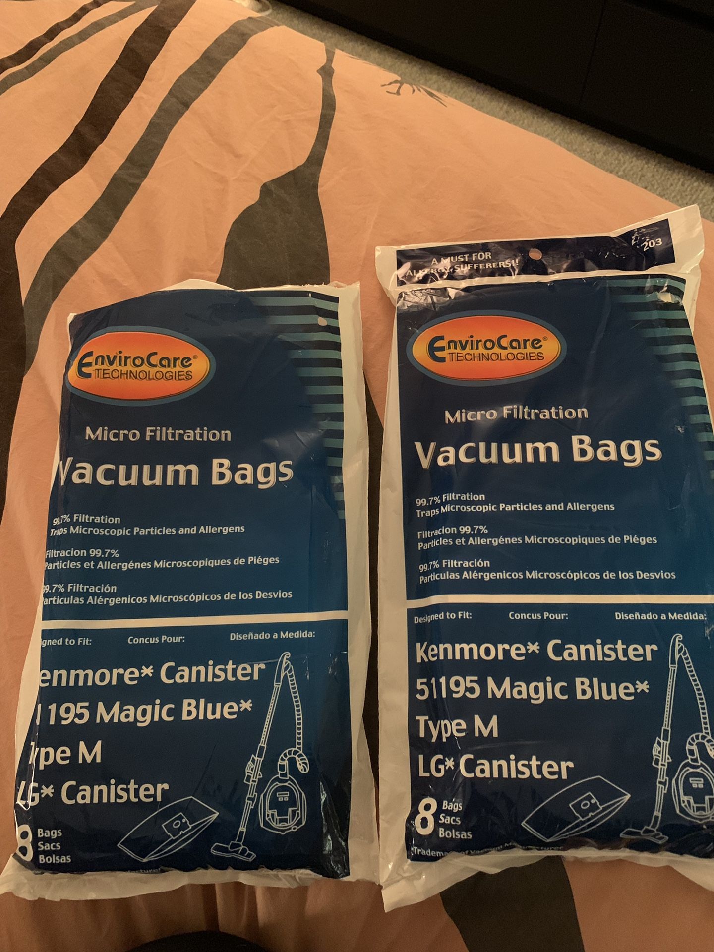 Vacuum bags for Kenmore canister and LG Canister