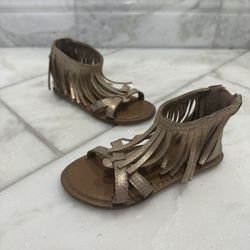 Size 9 Toddler Girl Gap Rose Gold Sandals