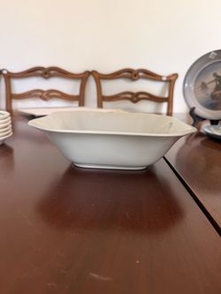 White Ceramic Square Serving Bowl