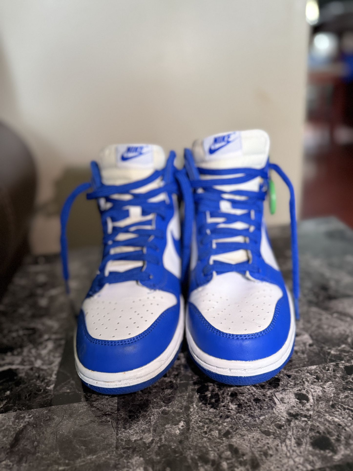 Blue High Top Retro Jordan ones