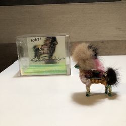 Signed Stewart Wilson Fiber Art "The Personas" #10631 Pin Brooch  In Case