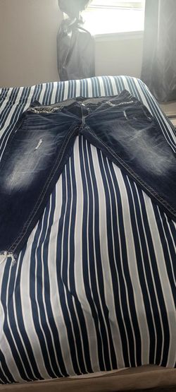 VGoss  Dark Wash Distressed Denim Jeans size 18