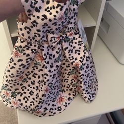 Leopard and a floralBeautiful party dress