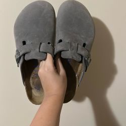 Gray Birkenstocks